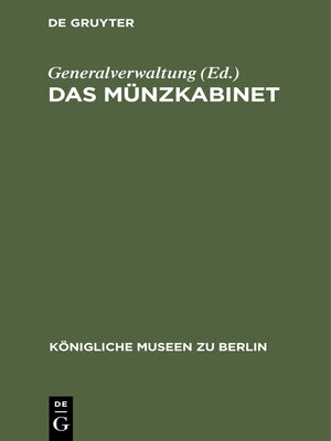 cover image of Das Münzkabinet